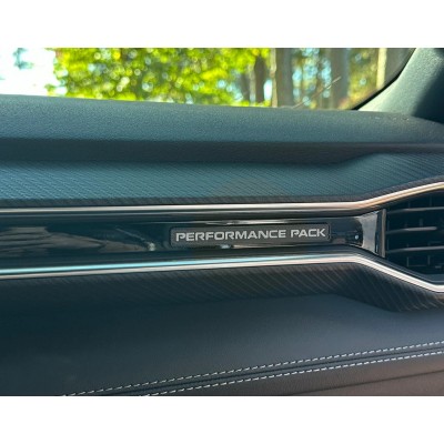 AR Plaque de Dash PERFORMANCE PACK Blanc 2024+ Mustang